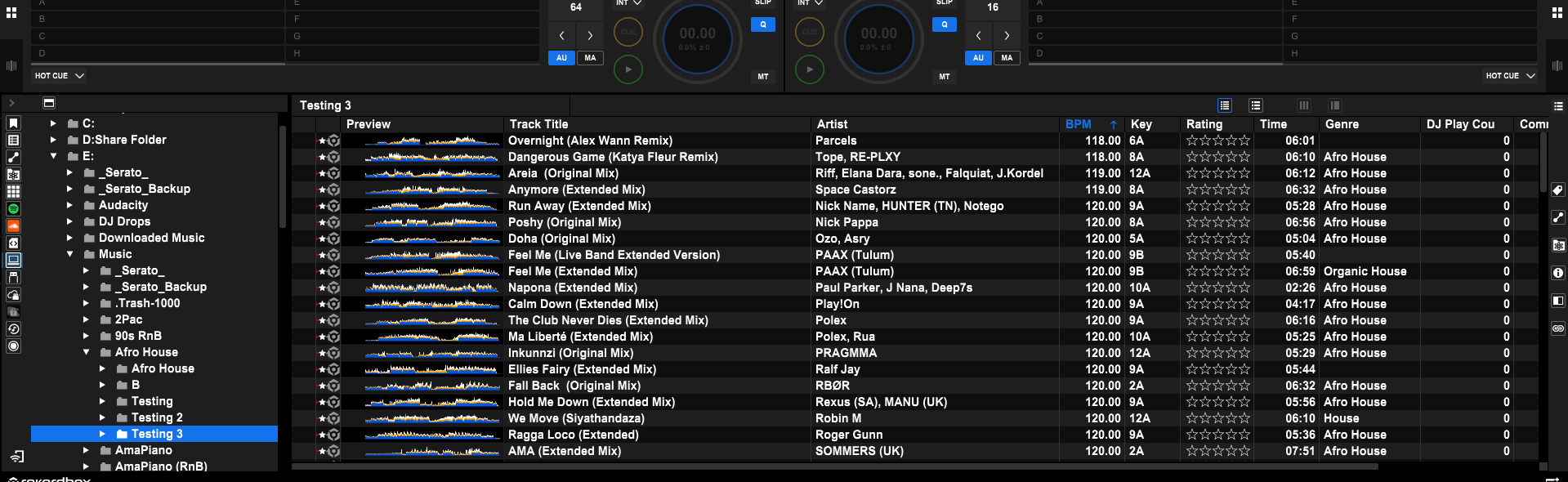 Opening Rekordbox and adding tracks to the collection